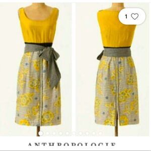 Eden & Esyllte Blooming Goldenrod vintage dress RARE